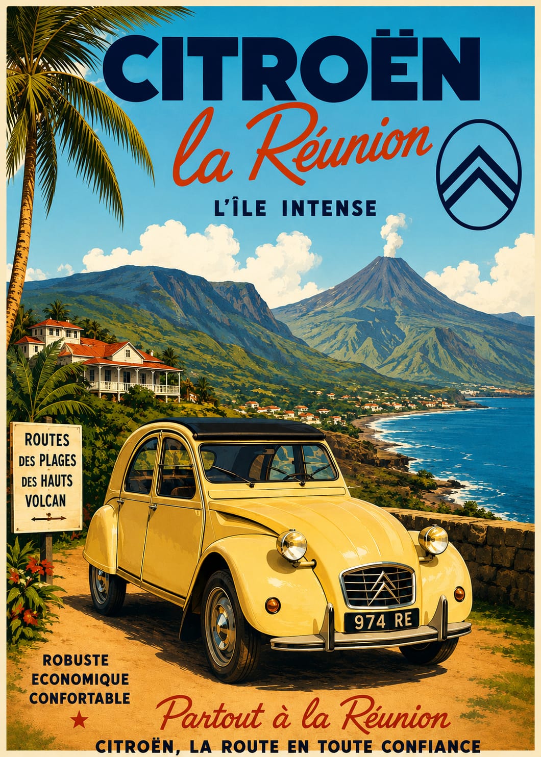 2 cheveaux ile de la réunion