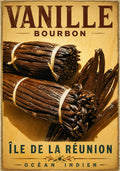 Affiche Île de la Réunion – Vanille Bourbon