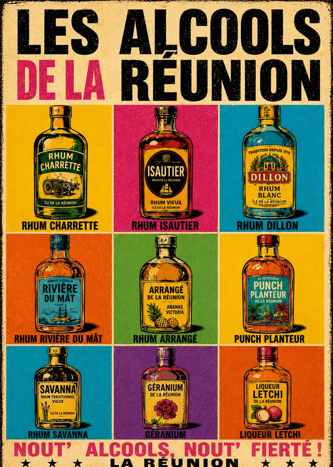 alcool réunion pop art
