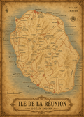 Carte ile de la réunion