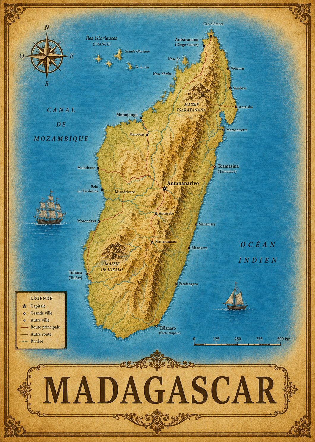 Carte Madagascar