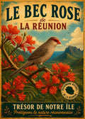 oiseau bec rose