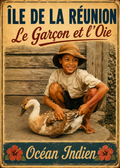 petit garçon et oie