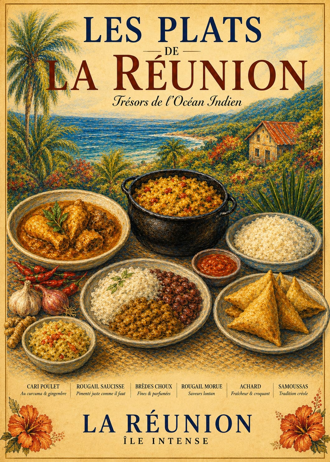 les plats de la réunion