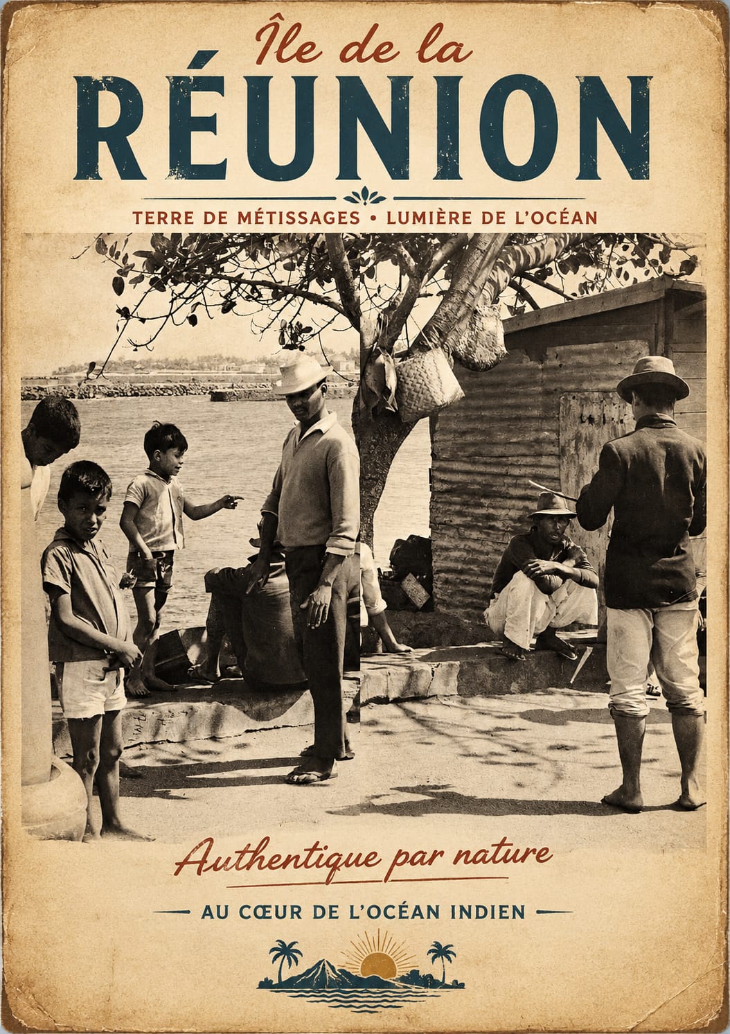 scene de village la réunion