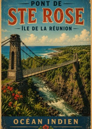 Affiche Pont de Sainte-Rose – Île de la Réunion