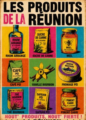 Produit Réunion pop art