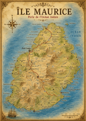 Carte Île Maurice
