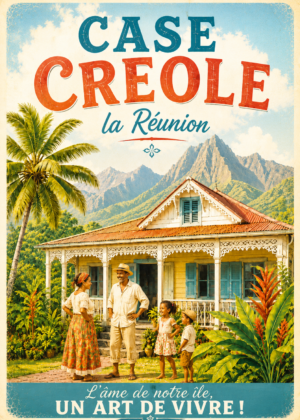 Case créole et famille