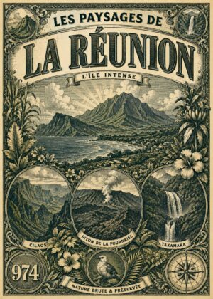Paysage Réunion ancien